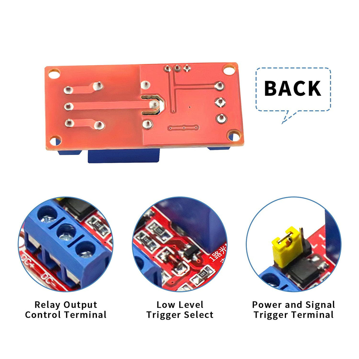 8Pack 1 Channel 5V Relay Module High/Low Level Trigger Relay Board