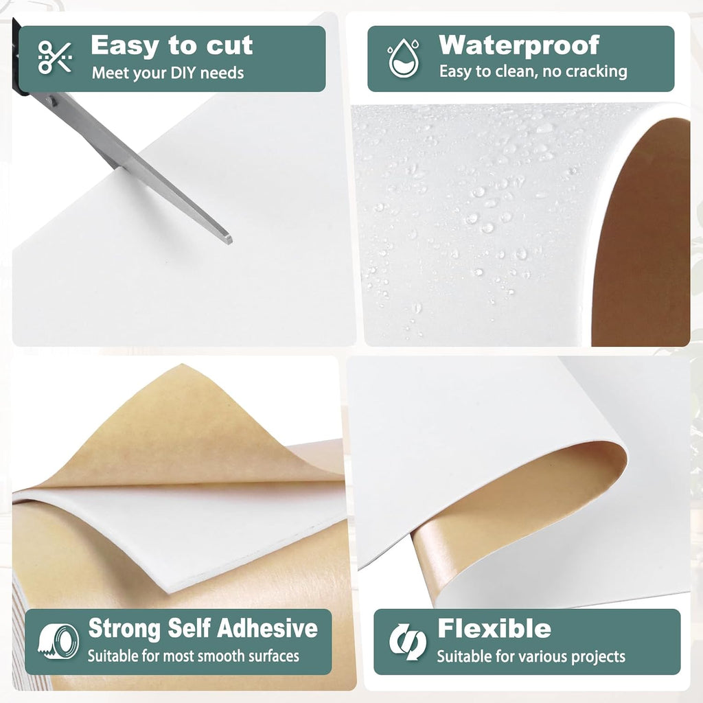 Neoprene Foam Padding with Adhesive Closed Cell Foam, White