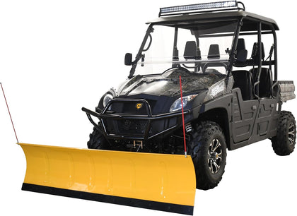 Massimo 60-Inch Universal ATV/UTV Snow Plow Kit – Steel Blade with Push Frame and Mount Plate, 5-Position Angle