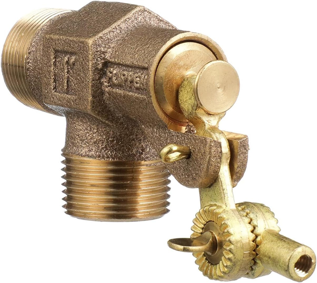Watts ST1000 1" Bronze Standard Duty Float Valve Male NPT Machined Flange