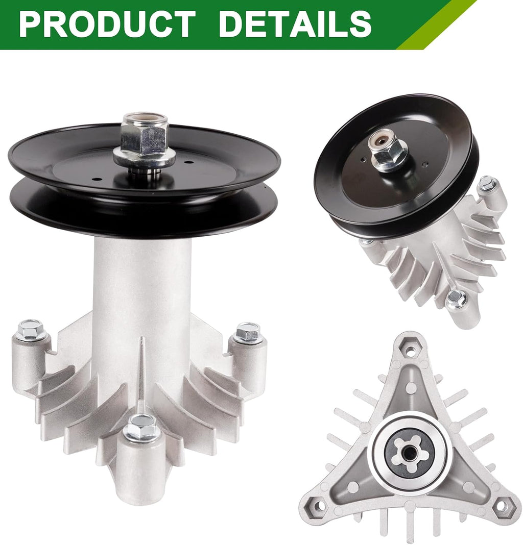 130794 128774 128285 Spindle Assembly with 153535 Pulley for Husqvarna Craftsman Poulan 38 42 Inch Deck Craftsman