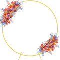 7.2ft Round Backdrop Stand Gold Circle Arch Metal Wedding Arch