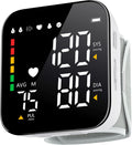 Blood Pressure Monitor Rechargeable Wrist Blood Pressure Cuff Adjustable Digital BP Machine 2x90 Readings Voice