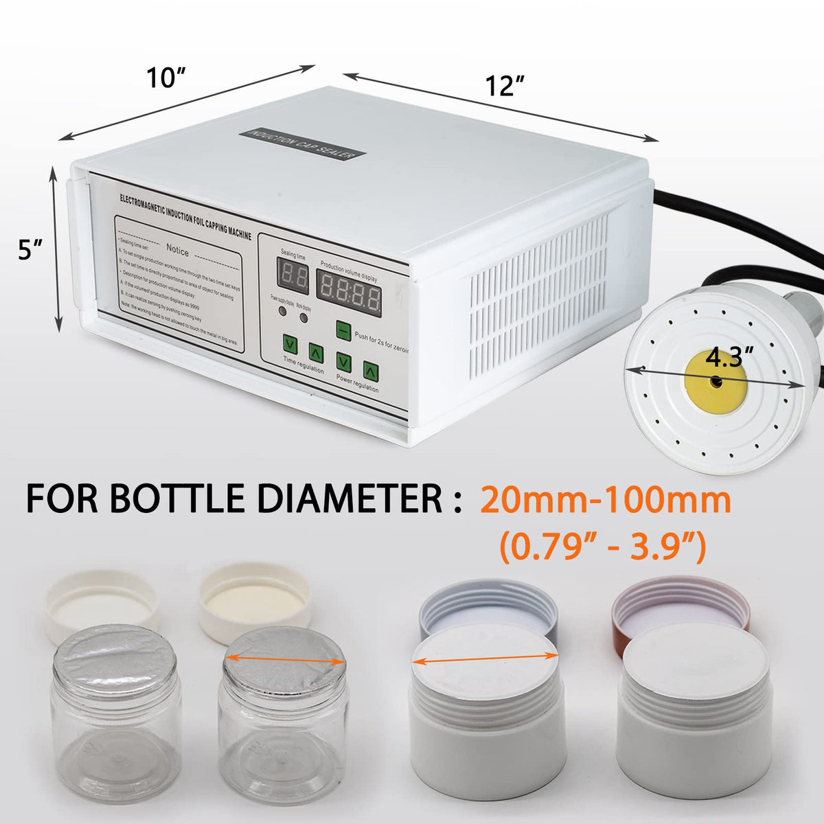 Bottle Cap Sealer, Induction Heat Sealer