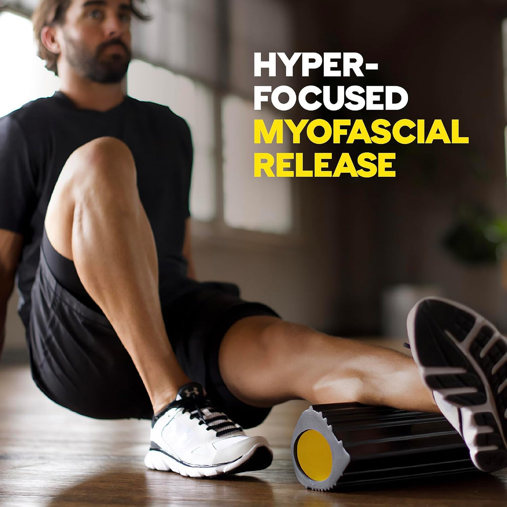 Training Rocker Myofascial Release Roller, Neck and Back Massage Roller for Muscles, Round Foam Roller for Stretching