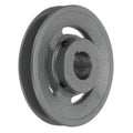 uxcell BK55-1 3/16 V-Belt Sheave 1-3/16"Bore 5.25"OD Single Groove Web Sheave Bored-to-Size Sheave, Cast Iron, Belt Section for 3L or B Belt