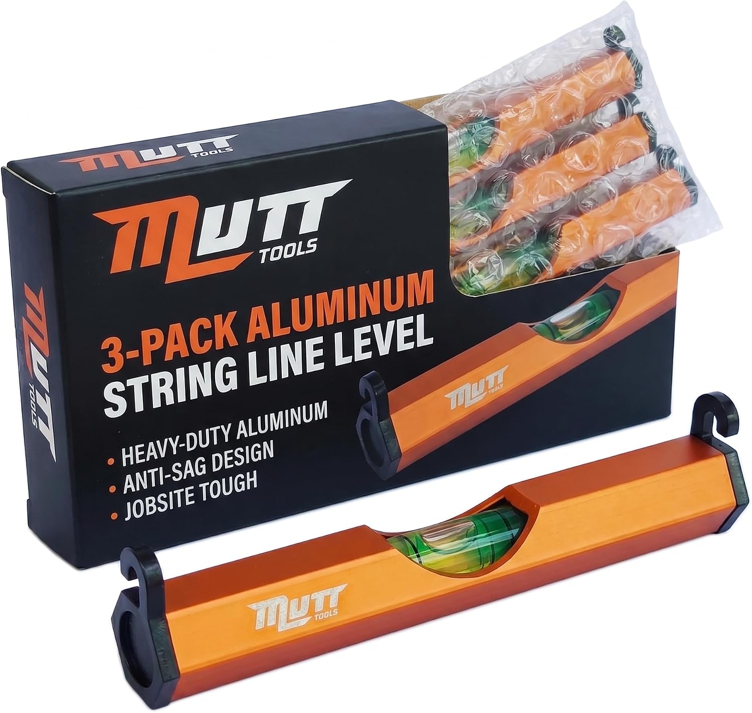 3 Inch Aluminum String Line Level for Construction | 3 Inch, Aluminum, String Line, Vial Level, Construction