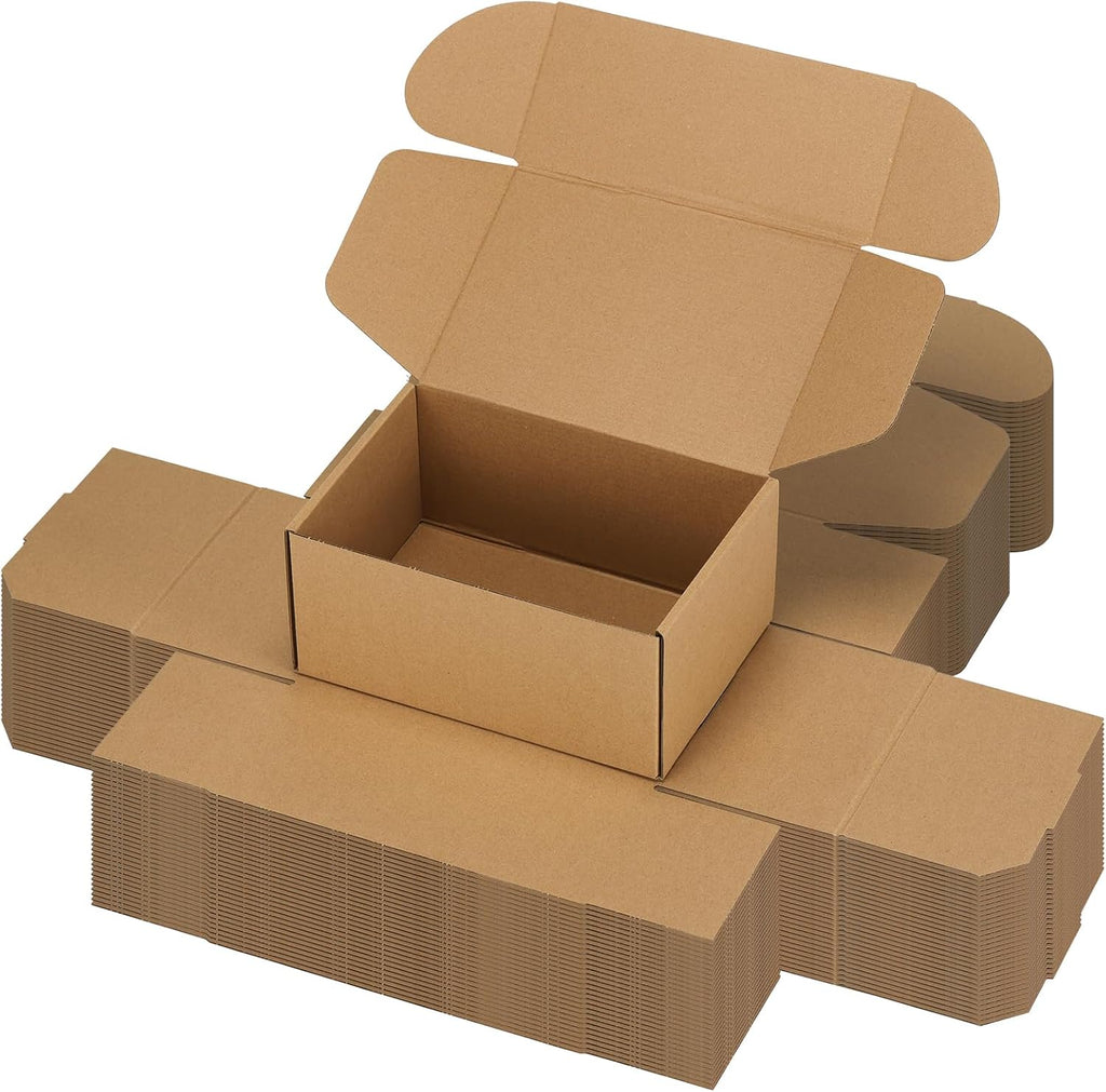 9x6x4 inch Cardboard Shipping Boxes, Set of 30 Gift Boxes, Brown