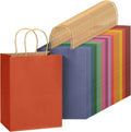 Paper Gift Bags with Handles, 32 Pack, 7.6" x 4.7" x 10.6"