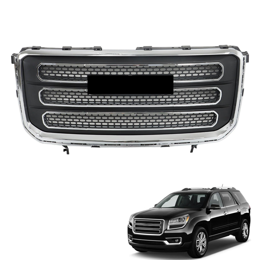 SEBLAFF Front Upper Grille Chrome Shell Replacement for Acadia
