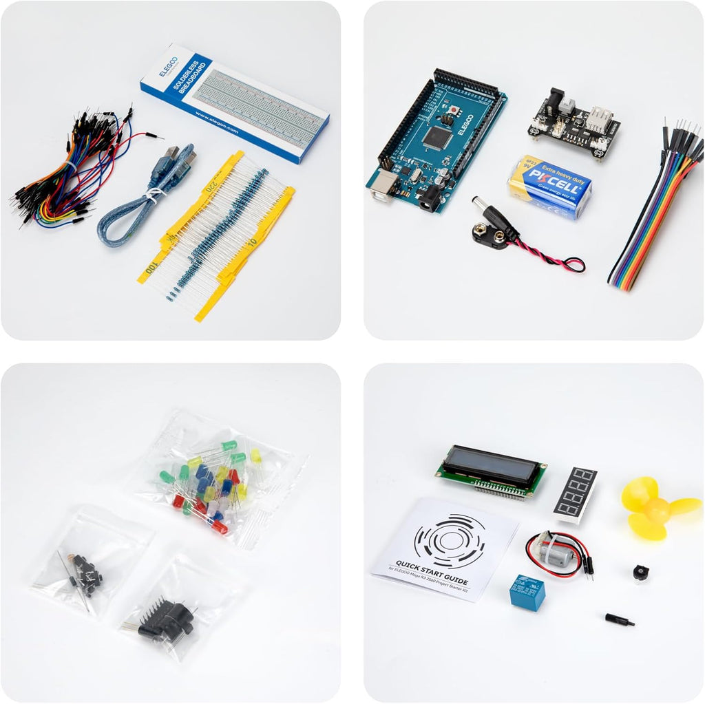 ELEGOO Mega 2560 R3 Project Basic Starter Kit Compatible with Arduino