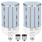 2 Pack 200W Corn LED Light Bulb Fanless,29,500LM 5000K Daylight(2000 Watt Equivalent) E26/E39 Large Mogul Base LED