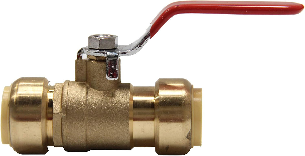 2Pcs EFIELD 1/2 Inch Push-Fit Full Port Ball Valve(PF-VALVE001-2)