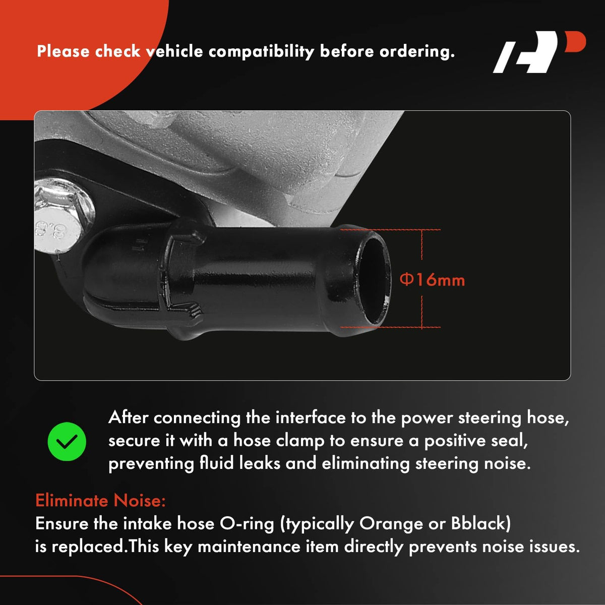 A-Premium Power Steering Pump, with Pulley