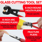 34Piece Stained Glass kit,Stained Glass Grinder&Automatic Water Filling