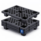 4 Pcs Plastic Pallets for Basement Storage,23.6''x15.8''x3.9''