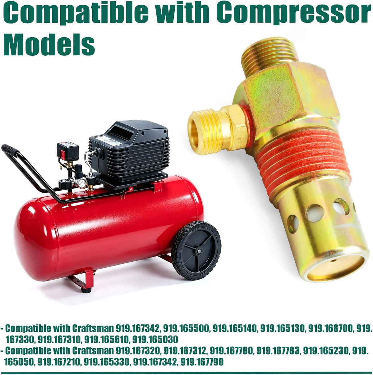 YUXIVCNE A19712 Check Valve Replacement for Craftsman 919.167342