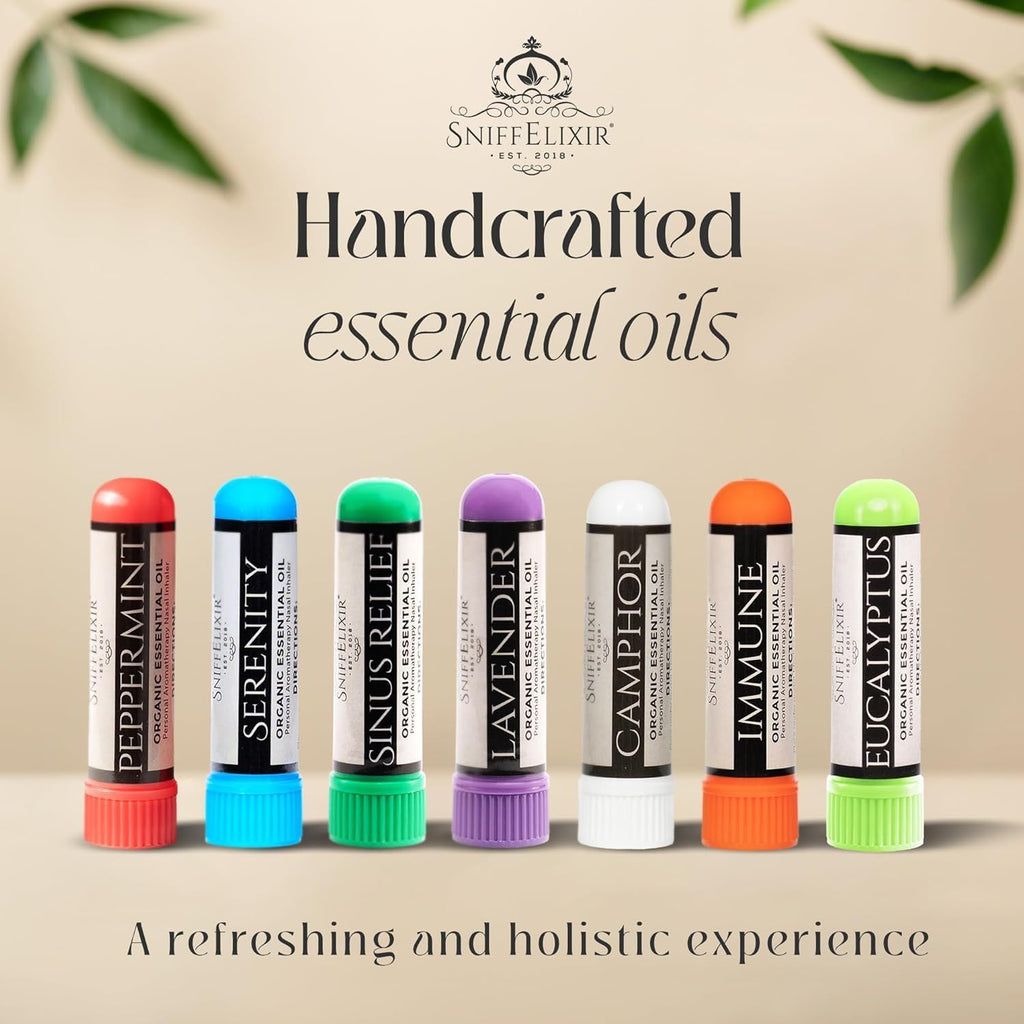 Lavender Essential Oil Aromatherapy Nasal Stick Vapor Inhaler for Sleep Aid, Meditation, Relaxation - USA Made with