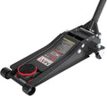 3-Ton (6600lbs) Low Profile Hydraulic Heavy-Duty Steel Floor Jack with Dual Pistons Quick Lift Pump, Home and
