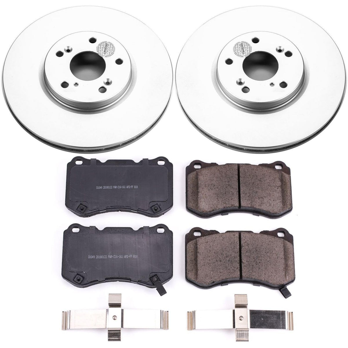 PowerStop Z17 Brake Pad & Fully Coated Rotor Kit Front CRK3029