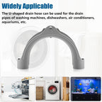 BYQQ U-Shaped Washing Machine Drain Hose Hook 1PK- Durable Material, Fits Multiple Washer Models, Solves Drainage Issues