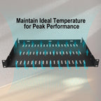 1U Universal Cantilever Vented Rack Shelf 10 inch Deep 2 PCS
