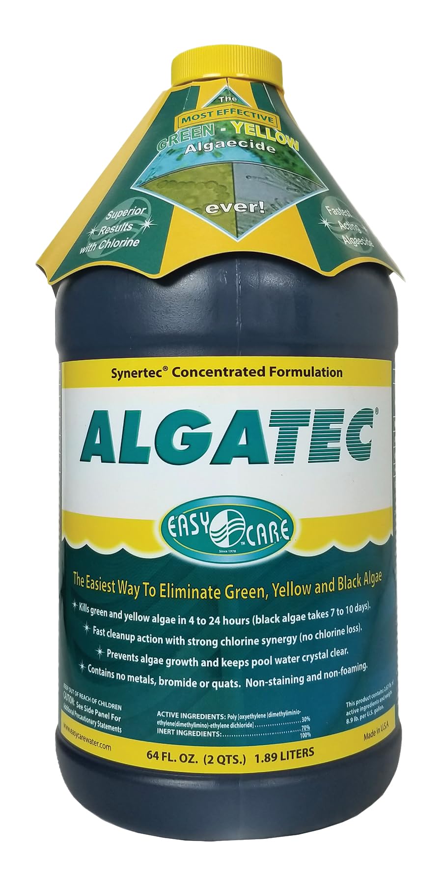 10064 Algatec Super Algaecide-Clarifier, 64 Fl. Oz Bottle