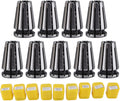 LiebeWH ER8 Collet Set 9-Piece, 0.005mm Precision, HSS