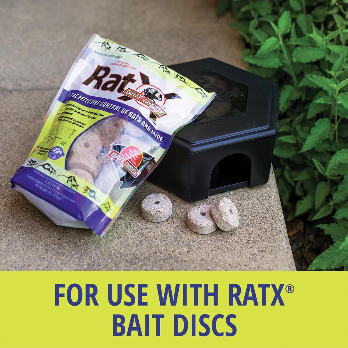 Rodent Bait Station for Mice & Rats – Indoor & Outdoor Use | Small Plastic Bait Box | Compact Size | Weatherproof