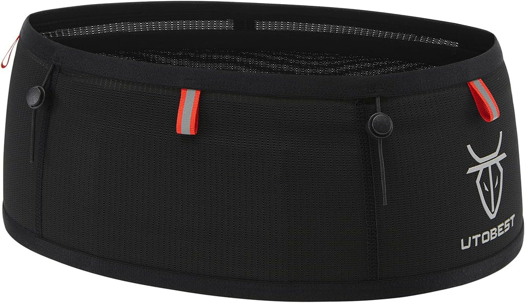 Running Belt for Men & Women, No Bounce Running Waist Pack, B7 Pro | Fits 17 pro max, Easy Phone Access, 4 Pocket