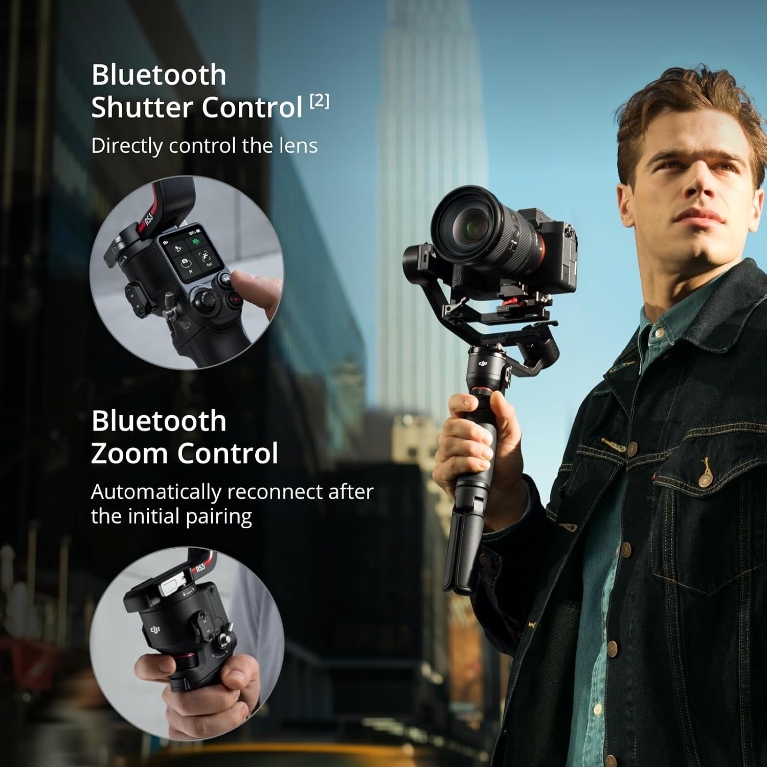RS 3 Mini, Camera Gimbal Stabilizer, Canon/Sony/Nikon/Fujifilm | 2 kg (4.4 lbs) Tested Payload, Native Vertical