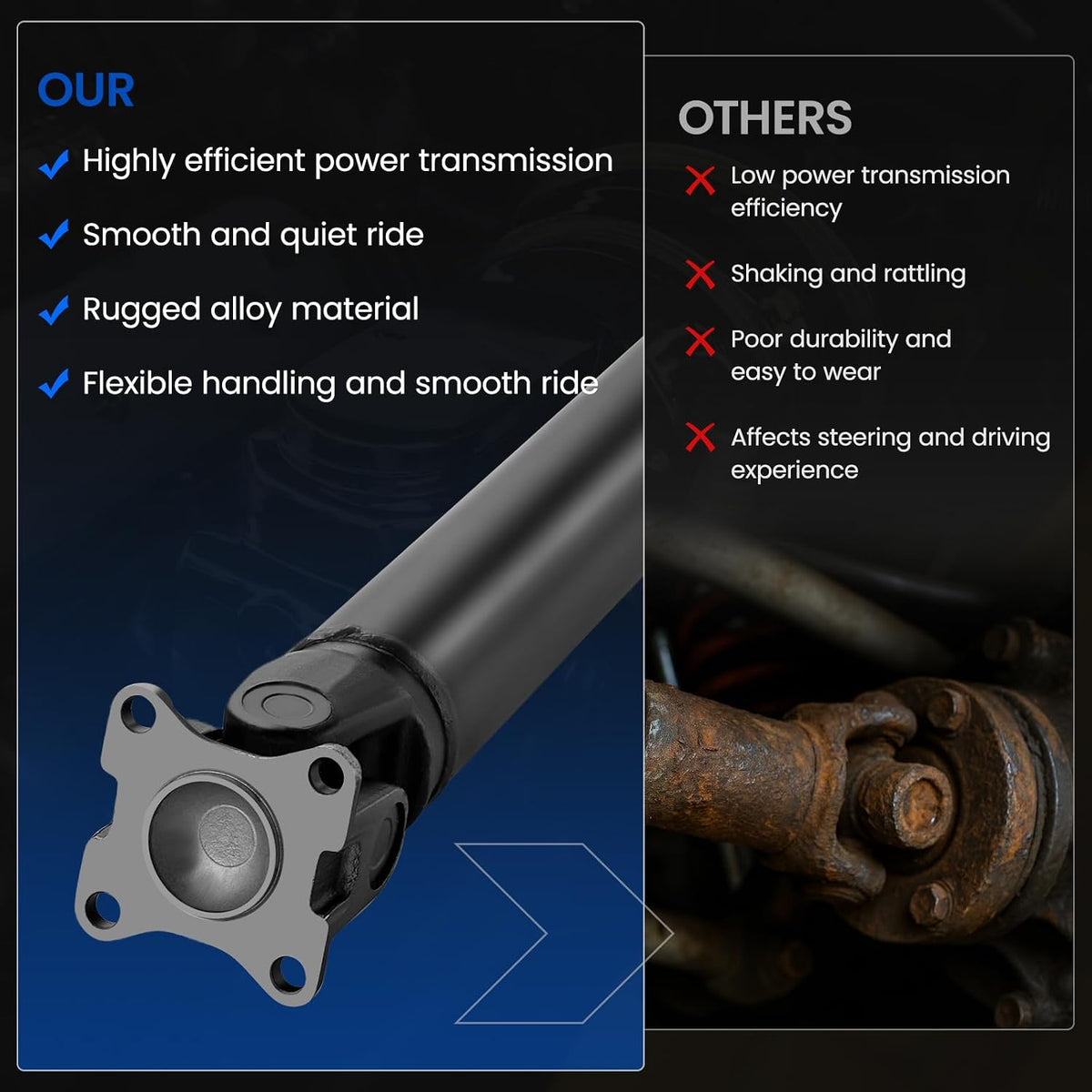 936-726 Rear Drive Shaft Compatible with Toyota Tacoma PreRunner