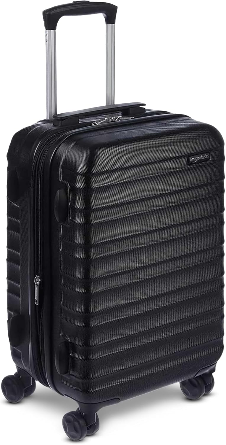 21" Hardside Carry-On Luggage with Spinner Wheels, Expandable for Up to 25% More Space, Scratch-Resistant Hard Shell