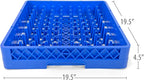 Peg Plate Rack for Commercial Dishwasher | Full Size Tray Rack | Polypropylene (Blue)