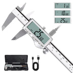 HARDELL Digital Caliper, 6" Rechargeable Calipers with Large LCD Screen
