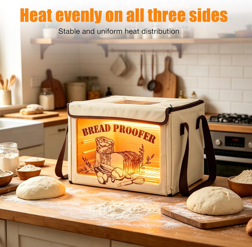 Bread Proofing Box, Dough Proofer 50-113°F Temp Precise Control & 48H Timer