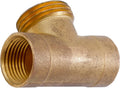 Liberty Garden Products Hose Cart Replacement Brass Tee - 1/2" Fitting #TE001