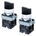 2 Pack 22mm 3 Position Maintained Selector Switch