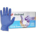Nitrile Exam Gloves - Latex Free - Small - 100 Count | Blue, Beaded Cuff, Ambidextrous Fit, Full Finger Coverage