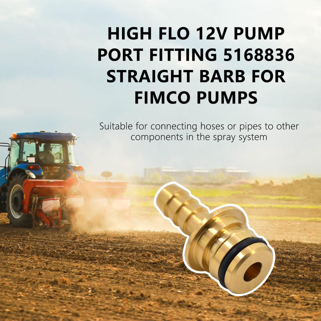 346-5168836 3/8” Hose Barb Fitting Compatible with Fimco Sprayers