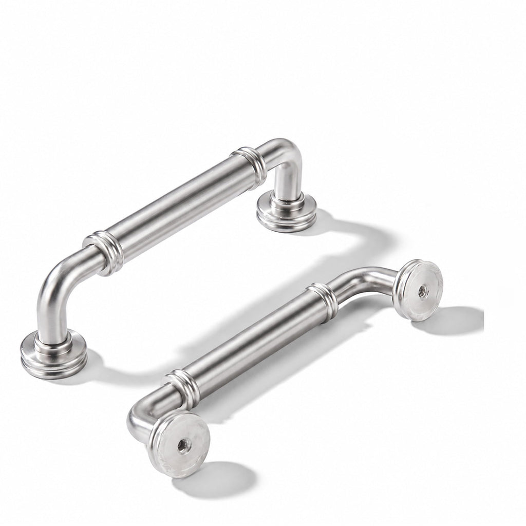 5 Pack 3-1/2 Inch Zinc Alloy Brushed Nickel Cabinet Pulls