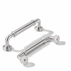 5 Pack 3-1/2 Inch Zinc Alloy Brushed Nickel Cabinet Pulls