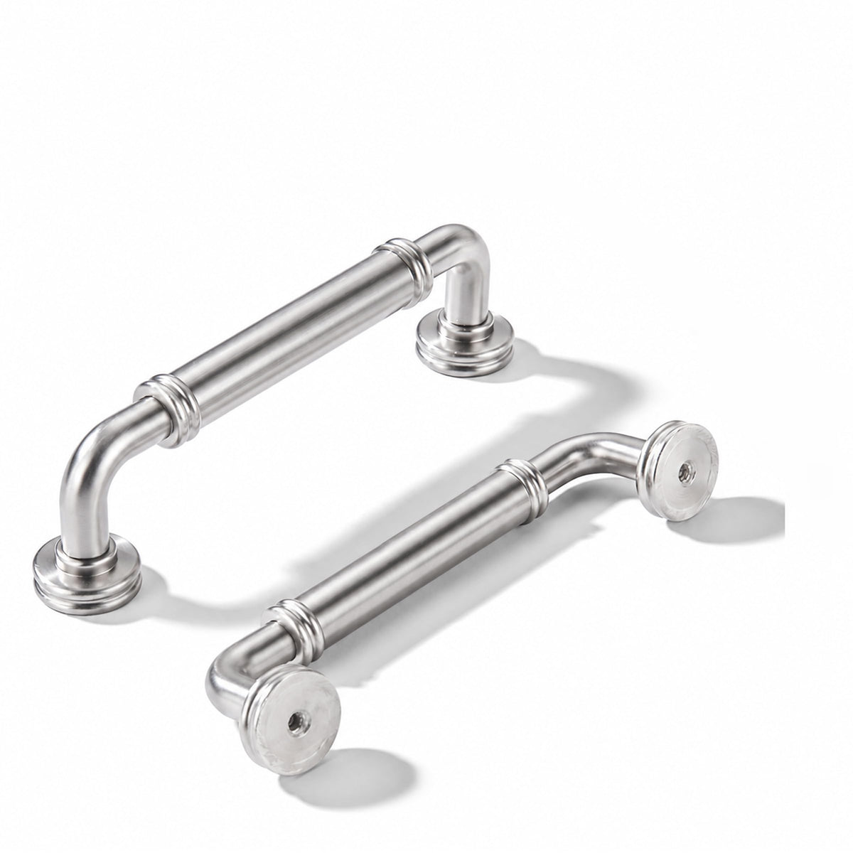 5 Pack 3-1/2 Inch Zinc Alloy Brushed Nickel Cabinet Pulls