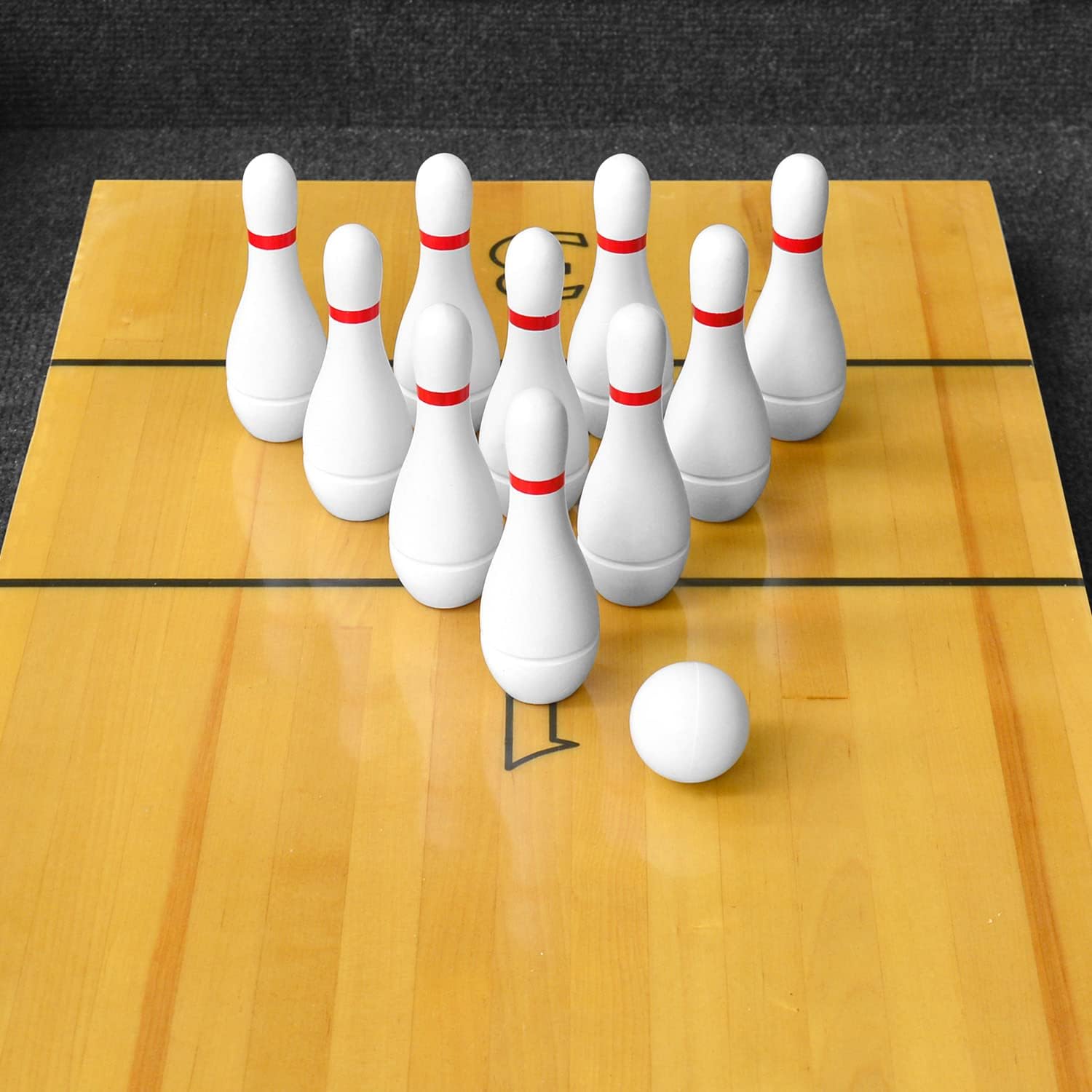 Tabletop Shuffleboard Bowling Pin Set Portable Shuffleboard Bowling Pin Game,Solid Wood Shuffleboard Bowling Curling
