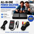 WirelessFinest Power Supply & AV Cable for PlayStation 2 PS2 Slim