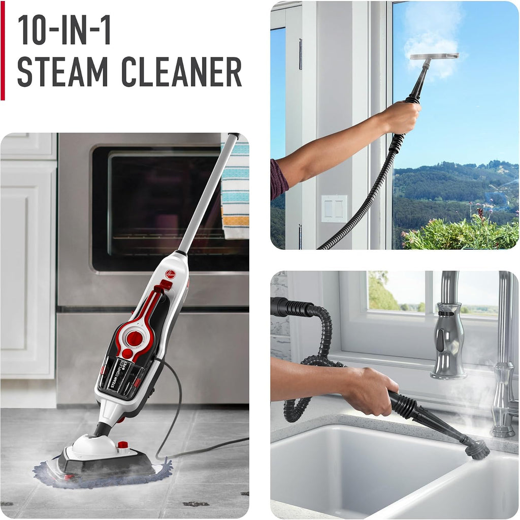 Steam Complete Pet Steam Mop, Hard Floor Cleaner Machine | 10-in-1 Multipurpose Cleaner Machine, Removable Handheld