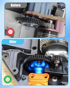 50T M1.0 Hardened Steel Spur Gear 20T Pinion Gear Set Fit for 1/10 Maxx