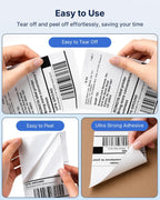 4 x 6 Fanfold Direct Thermal Shipping Labels, 500 Labels per Stack