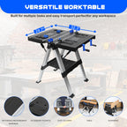 Portable 2-in-1 Folding Workbench