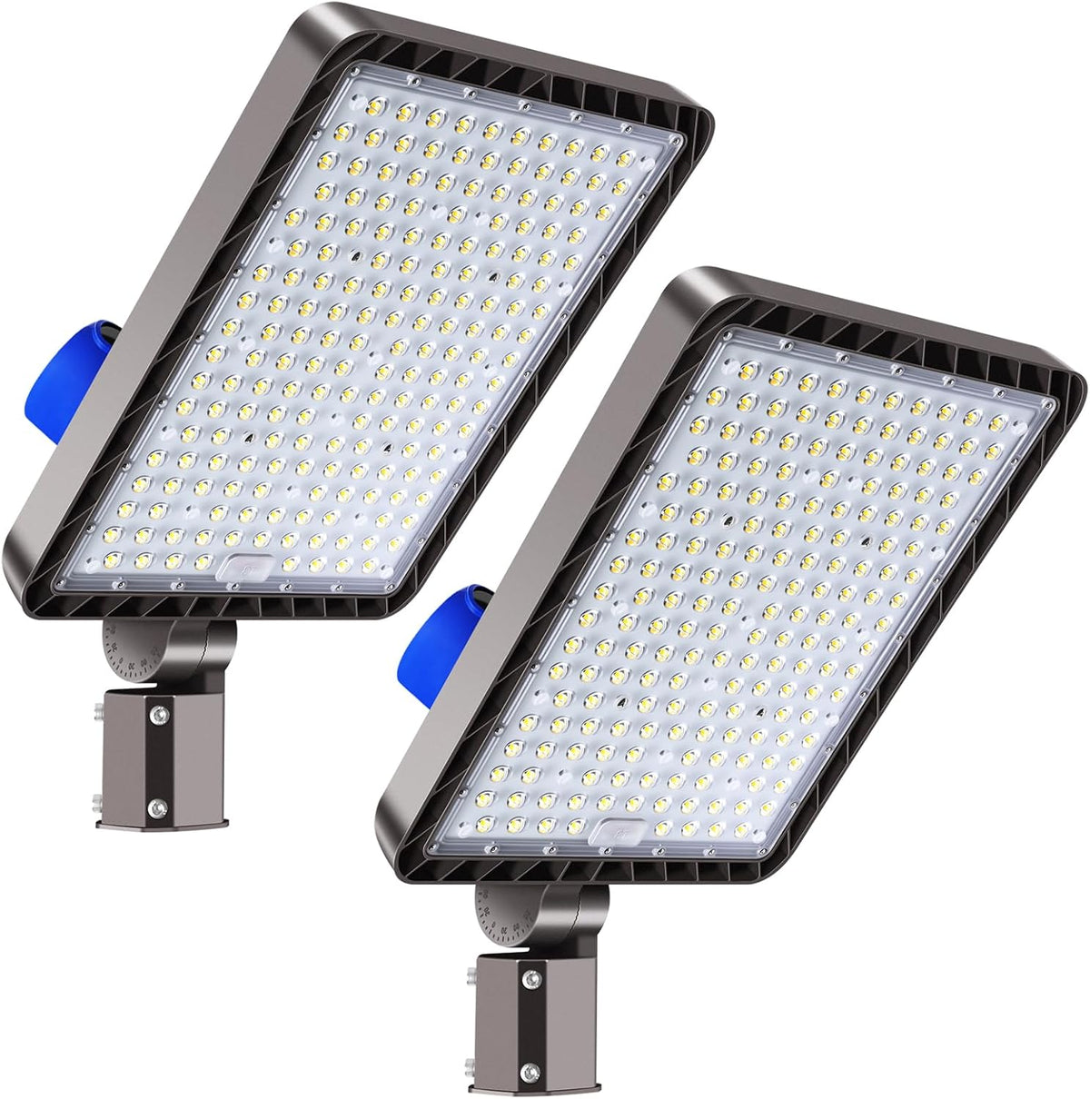 480W 2 Pack LED Parking Lot Lights with Slip Fit Adjustable